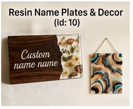 Resin Name Plates & Decor