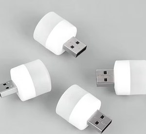 Editrix Mini USB LED 1W Bulb (Pack of 5) - Portable USB Night Lamp & Power Bank Light